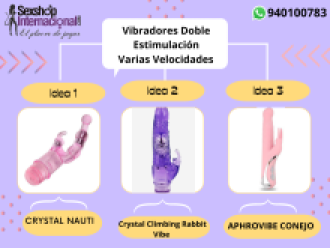 VIBRADORES ESTIMULADOR DE CLITORIS Y PUNTO G 